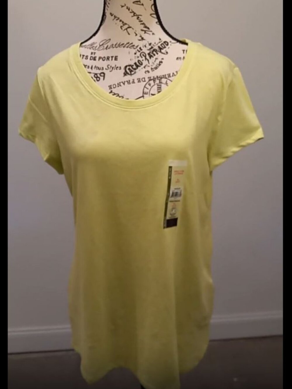 Women XL T-Shirt Cap Sleeve Soft Cotton Blend Fitted Long Essential scoop neck